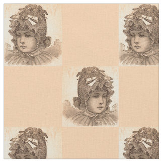 Victorian baby print fabric
