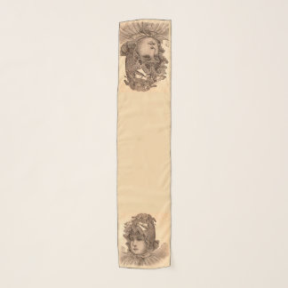 Victorian baby print scarf