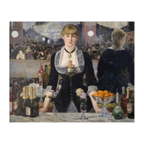 Victorian Bar Girl at Folies Bergere in France Acrylic Print
