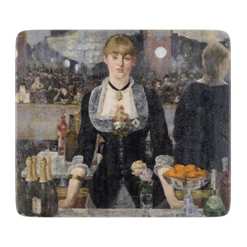 Victorian Bar Girl at Folies Bergere in France Cutting Board
