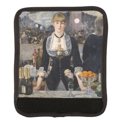 Victorian Bar Girl at Folies Bergere in France Luggage Handle Wrap