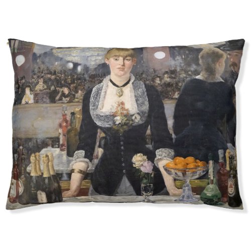 Victorian Bar Girl at Folies Bergere in France Pet Bed