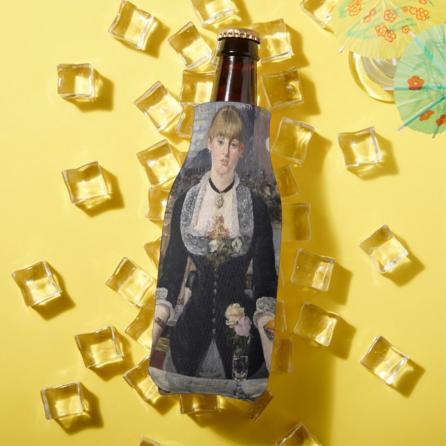 Victorian Barmaid Girl at Folies Bergere, France Bottle Cooler (In Situ Summer)