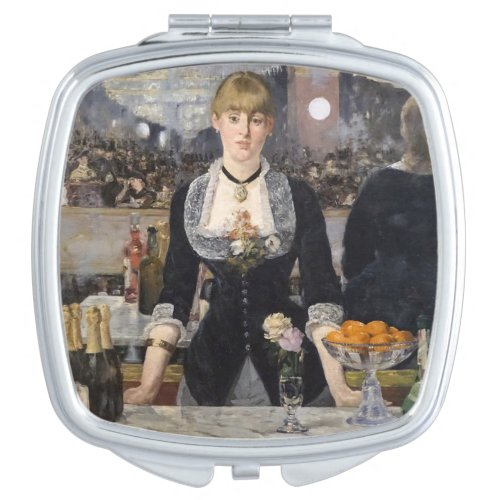Victorian Barmaid Girl at Folies Bergere France Compact Mirror