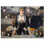 Victorian Barmaid Girl at Folies Bergere, France Cutout<br><div class="desc">Suzanne, with her fiery red hair and a gaze that could hold both amusement and a hint of melancholy, leaned against the cool marble counter. Her uniform, a black dress with a white collar that dipped low in the back, accentuated the curve of her waist. Despite the constant murmur of...</div>