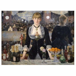 Victorian Barmaid Girl at Folies Bergere, France Cutout