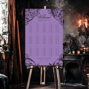Victorian Bat Until Death Black & Purple Seating Foam Board