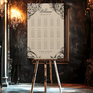 Victorian Bat Until Death Black & Tan Seating Foam Board