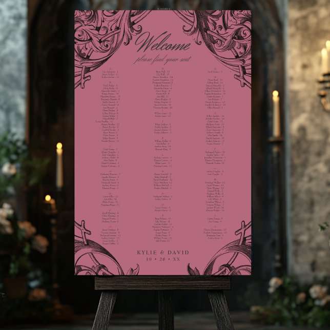 Victorian Bat Until Death Black & Wine Seating Foam Board (Creator Uploaded)