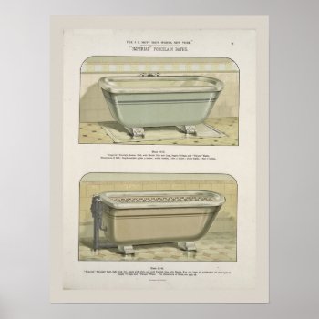 Victorian Bath Poster by Vintage_Obsession at Zazzle