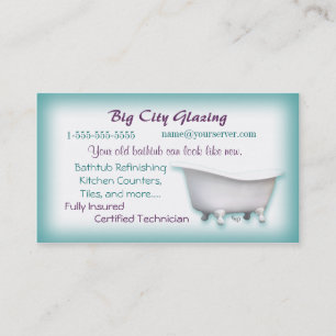 Victorian Bathtub Business card- customize Card