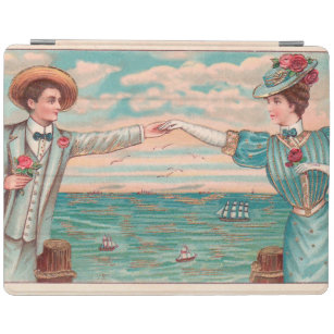 Victorian Beach Love Dressy Ocean Wedding Couple iPad Smart Cover