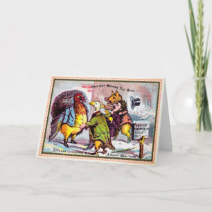 Victorian Beak Holiday Card