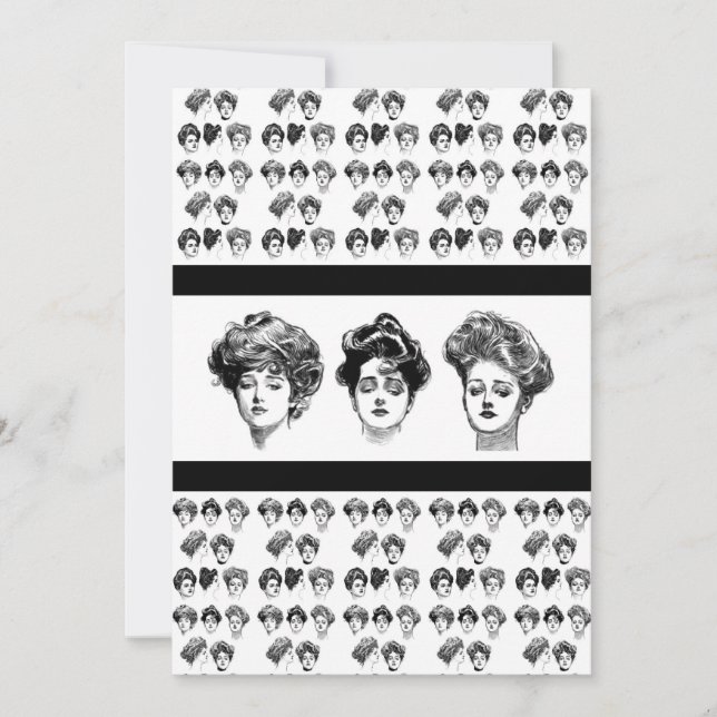 Victorian Beauties Luncheon Invitation (Front)