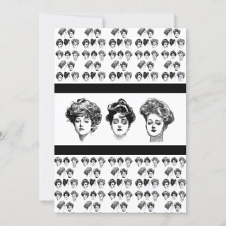 Victorian Beauties Luncheon Invitation