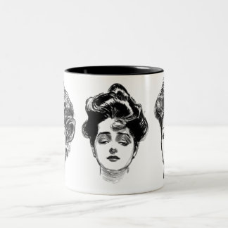 Victorian Beauties Two-Tone Coffee Mug
