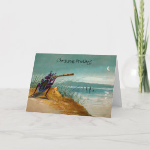 Victorian Beetle Holiday Greetings Card