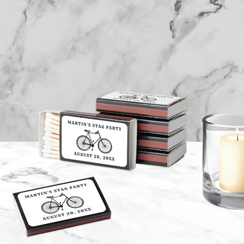 Victorian Bicycle Bachelor Stag Party Matchboxes