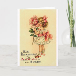 Victorian Birthday Greeting Card