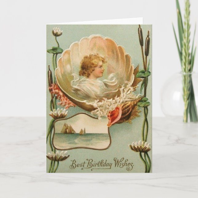 Victorian Birthday Greeting Card (Front)