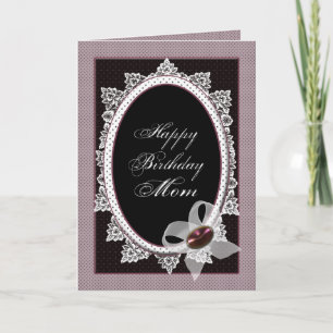 Victorian Birthday, Mom, Old Fashion Card