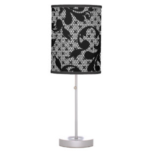 Victorian Black Floral Lace lamp