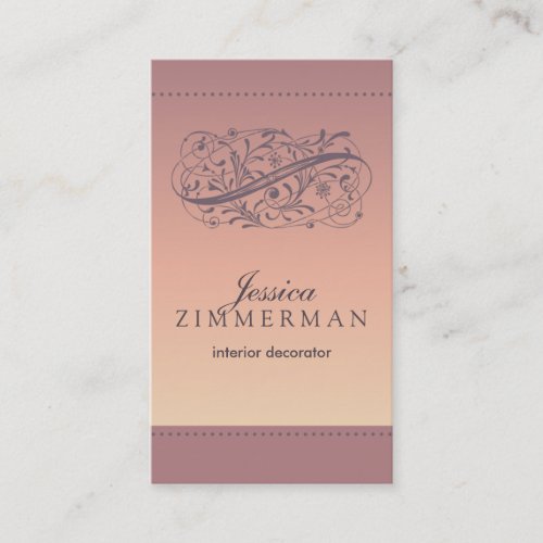 Victorian Blush Business Card