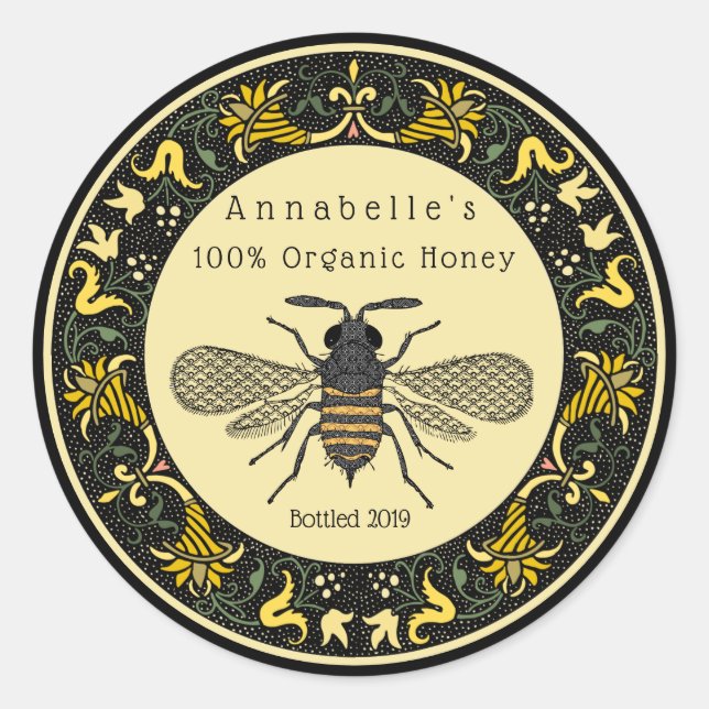 Victorian Boarder Honey Label (Front)