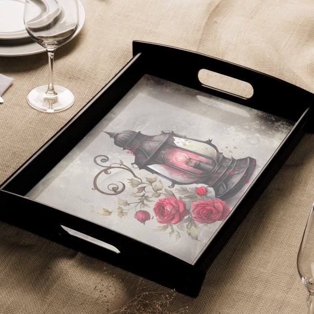 Victorian Boudoir | Antique Lantern With Red Roses Tissue Paper (Creator Uploaded)