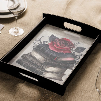 Victorian Boudoir | Antique Spell Books with Rose Tissue Paper