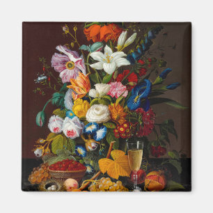 Victorian Bouquet, 1850-1855 by Severin Roesen  Magnet