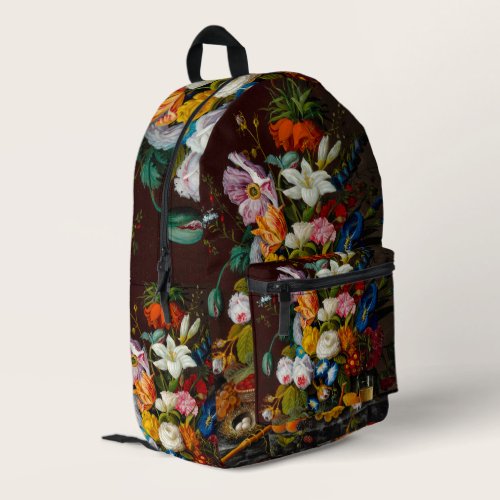 Victorian Bouquet, 1850-1855 by Severin Roesen  Printed Backpack