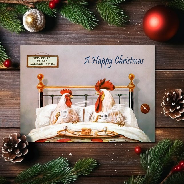 Victorian Breakfast in Bed Christmas Card (Creator Uploaded)