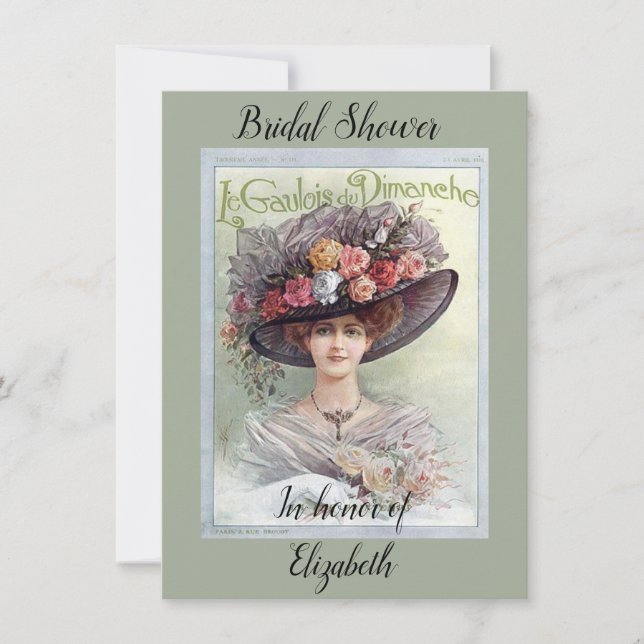 Victorian Bridal Shower Invitation (Front)