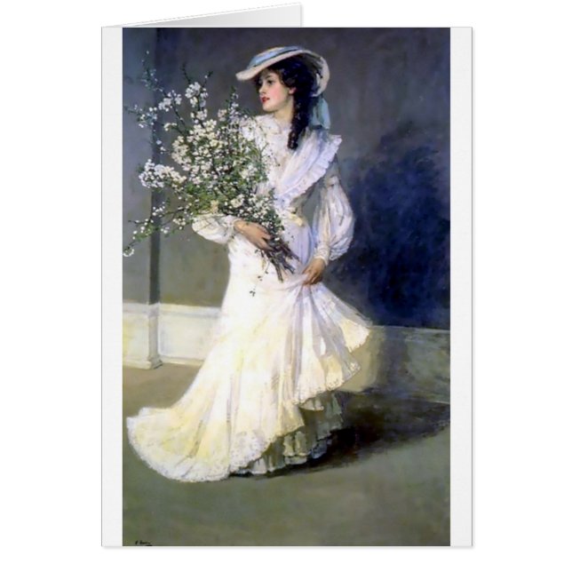 Victorian bride wedding fashion cards (Front)