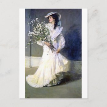 Victorian Bride Wedding Fashion Postcard by EDDESIGNS at Zazzle