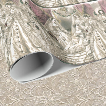 Victorian Brides Wrapping Paper by Cardgallery at Zazzle