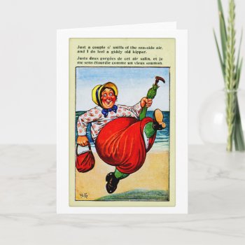 Victorian British Slang Giddy Old Kipper Card by seemonkee at Zazzle