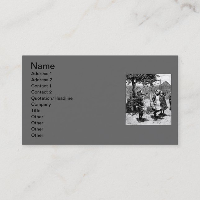 Victorian Business Card (Front)