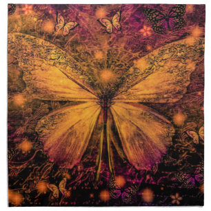 Victorian Butterfly Cloth Napkin