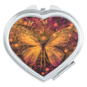 Victorian Butterfly Compact Mirror