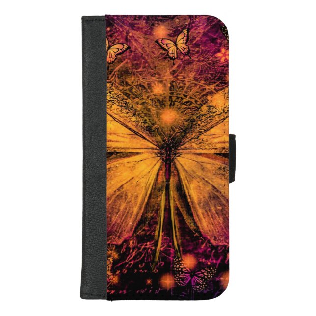 Victorian Butterfly iPhone Wallet Case (Front)