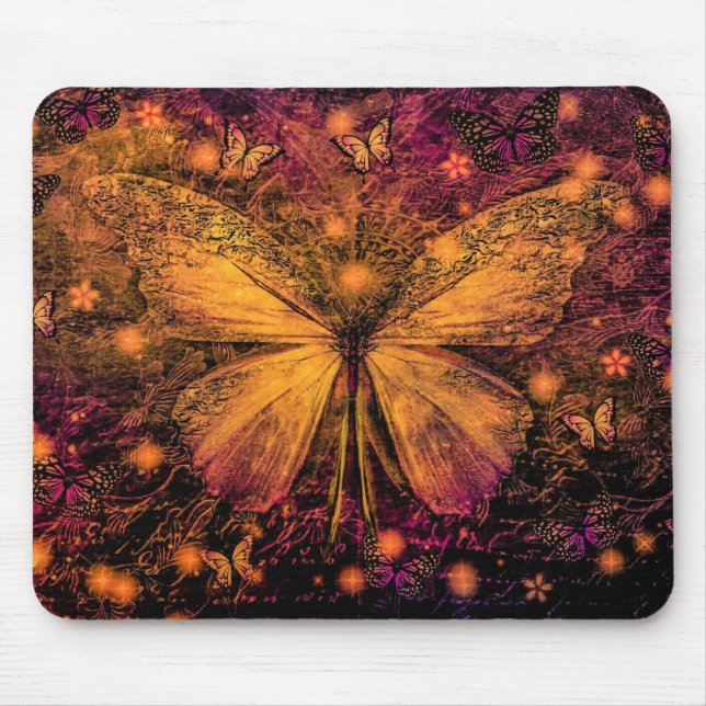 Victorian Butterfly Mouse Pad (Front)