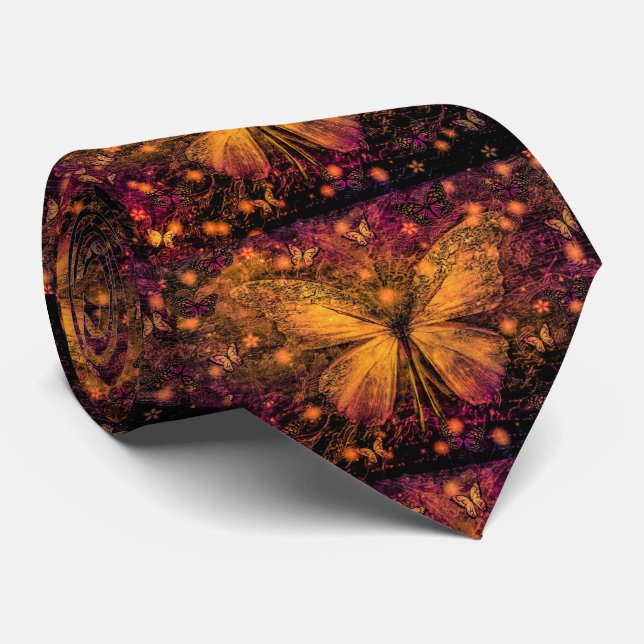 Victorian Butterfly Neck Tie (Rolled)