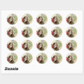 Victorian Cabbage Roses Woman Floral Sticker | Zazzle