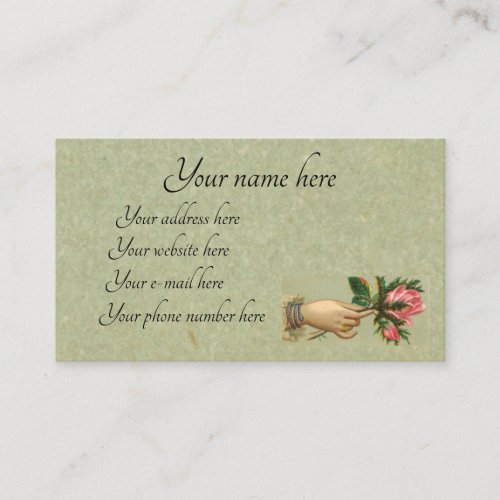 Victorian calling card