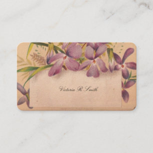 Victorian Calling Card - Floral