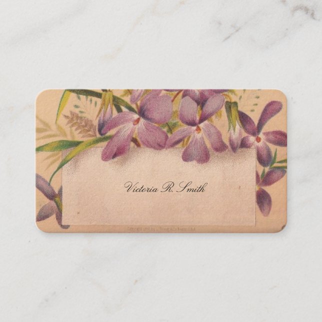 Victorian Calling Card - Floral (Front)