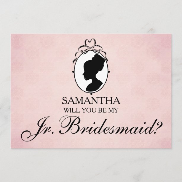 Cameo Bridal Party Proposal Cards | Zazzle