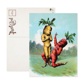 Victorian Carrot Proposal Postcard